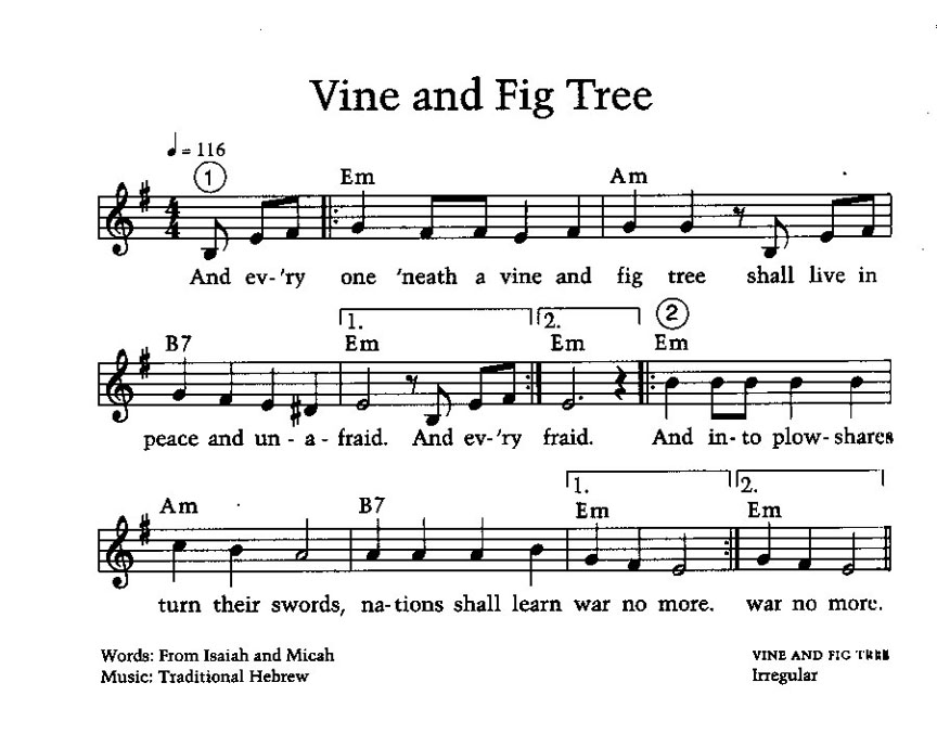 Vine and Fig Tree Song
